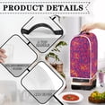 thumbnail image 4 of HELLHERO Coffee Machine Dust Cover Washable with Univesal 15.94"H x 9.45"L x 7.28"W Hand Strap, Abstract Neuron Pattern Pink, 4 of 6