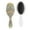 White-117, variant on Tropical Flower and Leaves Hair Brush, Vintage Floral Detangling Paddle Brush with Artistic Watercolor Design