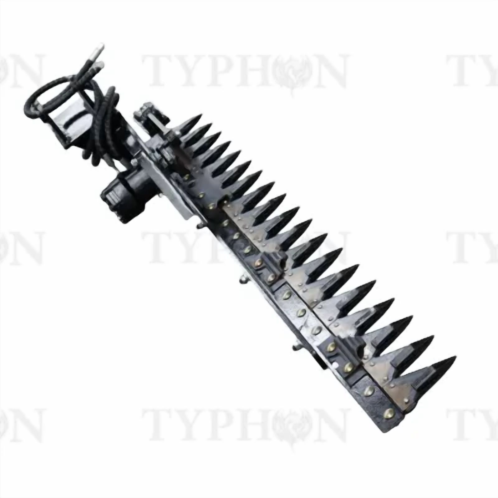 TYPHON Hedge Trimmer Steel Attachment for 2–3 Ton TERROR XXV Mini Excavators