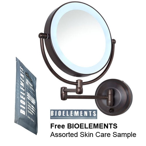 Zadro Oil Rubbed Bronze Ledw810 Led Lighted Wall Mounted Makeup Mirror With Free Bioelements Skin Care Sample Com Zadro Oil Rubbed Bronze Ledw810 Led, Zadro Wall Mount Mirror Bronze