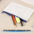 thumbnail image 5 of 10Pcs Canvas Makeup Bags Canvas Zipper Pouch Bags Pencil Case DIY Craft Bags for Travel DIY Craft S, 5 of 5