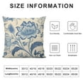 thumbnail image 5 of COMIO  Flowers Trees Blue Throw Pillow Cover, Floral Cushion Case Outdoor Decoration for Sofa Couch Farmhouse, 5 of 5