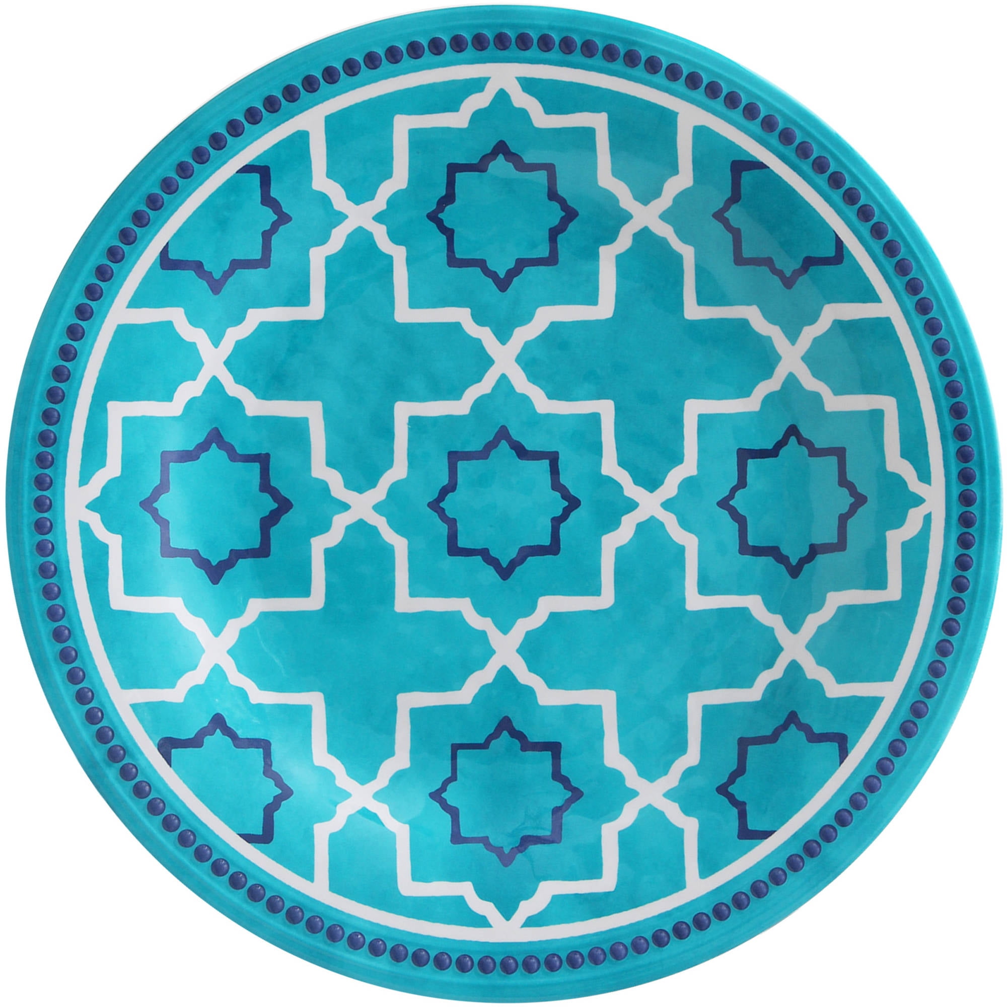 Better Homes & Gardens Teal Trellis Dinner Plate