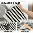 thumbnail image 5 of iOhouze Outdoor Rugs Black and Beige Striped Porch Rug 2.3 x3.6 ft Outdoor Doormats Front Door Rug for Front Door Kitchen Hallway Bedroom Laundry Room, 5 of 8