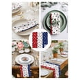 thumbnail image 3 of Red Blue Stars 4th of July Cloth Napkins Set of 4 Reusable Dinner Napkins, Independence Day Retro Cocktail Napkin Washable Table Napkins for Wedding/Holiday Party/Baby Shower 20"x20", 3 of 7