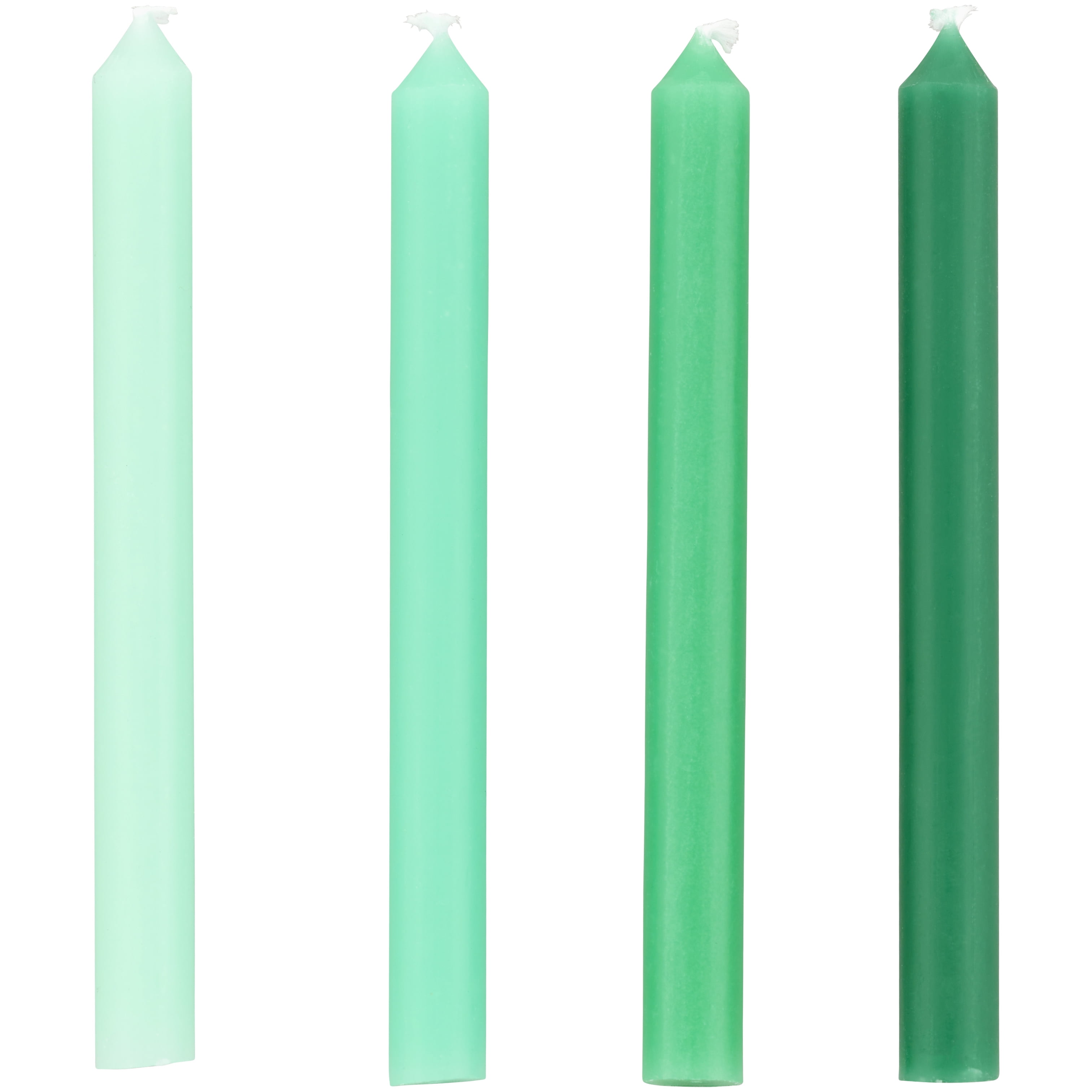 Great Value Green Ombre Birthday Candles, 16 Count
