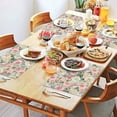 thumbnail image 2 of Pioneer Flower Floral Print Pattern Summer Placemats Table Placemats Set Of 4-Linen Kitchen Washable Placemats Table Mats 12x18 Inch Non-Slip Heat Resistant, 2 of 6