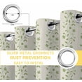 thumbnail image 4 of Green Floral Blackout Curtains for Bedroom/Living Room, Spring Flowers Thermal Insulated Kitchen Drapes with Grommets, Light Blocking Window Treatment, 2 Panels 42" x 84", 4 of 7