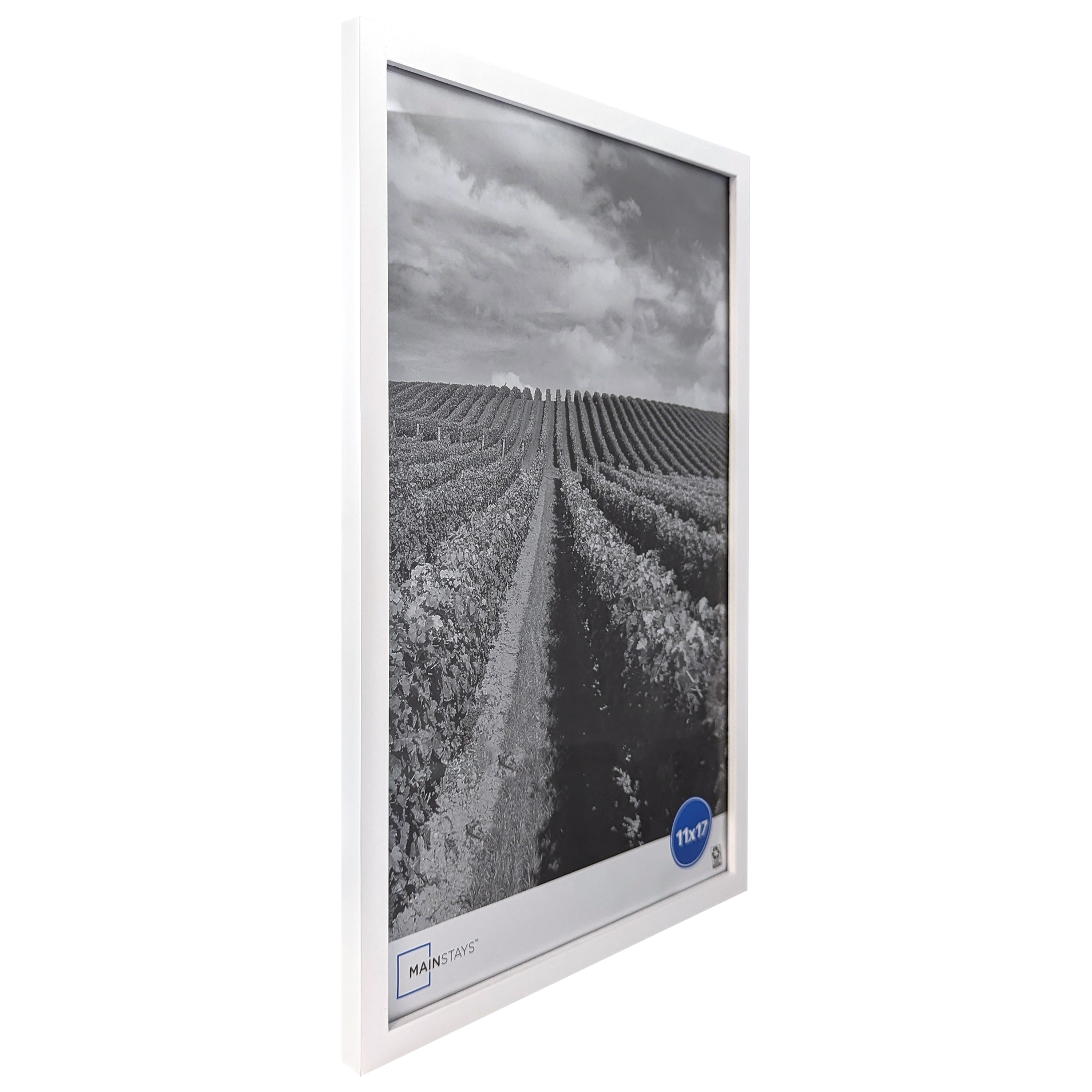 (2 pack) Mainstays – 11x17 Picture Frame – White Gallery Linear Program Wall Photo Frame