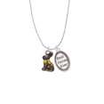 thumbnail image 2 of Delight Jewelry Silvertone 3-D Chocolate Bunny Best Mom Ever Charm Necklace, 2 of 4