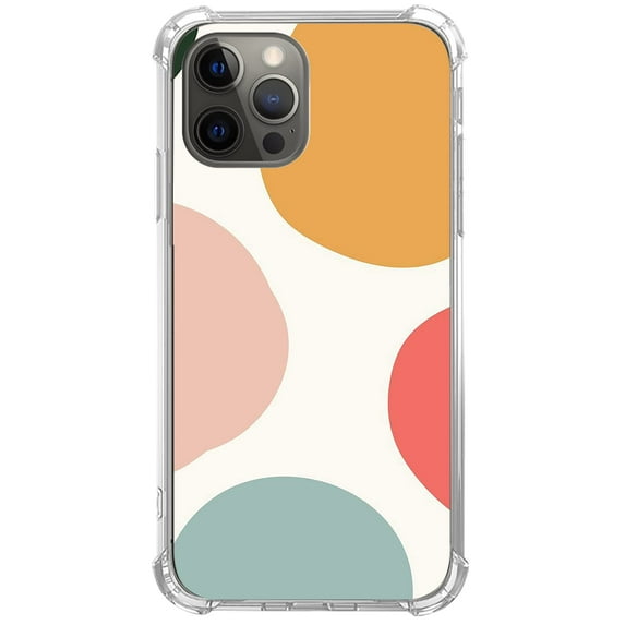 Abstract Colors Case for iPhone 12 Pro Max,Aesthetic Art Design Pattern TPU Shock-proof Cover Case
