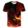 thumbnail image 1 of 2023, camisetas con llamas, ropa, novedad de verano, camisetas holgadas informales para niños, ropa para niños y niñas, camisetas de manga corta, camisetas, disfraces 5T Gao Jinjia LED, 1 of 2