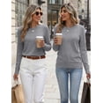 thumbnail image 5 of Zeagoo Womens Wool Blend Sweater Crewneck Long Sleeve Tops Fashion Clothing, 5 of 6