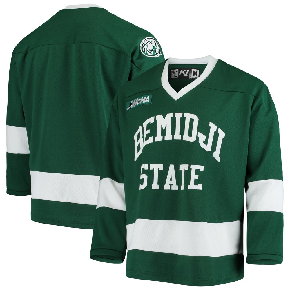 K1 Sportswear - Bemidji State Beavers Replica Hockey Jersey - Green