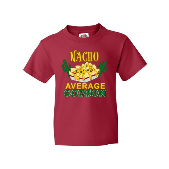Inktastic Nacho Average Godson with Nachos and Cacti Youth T-Shirt