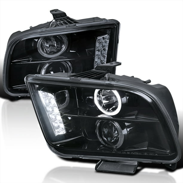 SpecD Tuning Glossy Black Housing Smoke Lens Projector Headlights