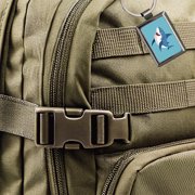 Shark Smiling Metal Rectangle Keychain