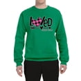 thumbnail image 2 of Wild Bobby, Loved John 3:16 Inspirational/Christian Unisex Crewneck Graphic Sweatshirt, Kelly, XX-Large, 2 of 6