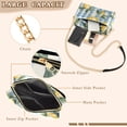 thumbnail image 3 of FORMRS Women Crossbody Purse with Chain Strap Vegan Leather Shoulder Handbag, Retro Lemon Leaves, 3 of 7