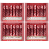 Classic Red & White Peppermint Candy Canes Natural Peppermint Flavor 12pc Holiday Candy per Box Great for Christmas Snacking Baking & Xmas Tree Decor Pack of 4 Total of 48ct & CUSTOM Storage Carrier