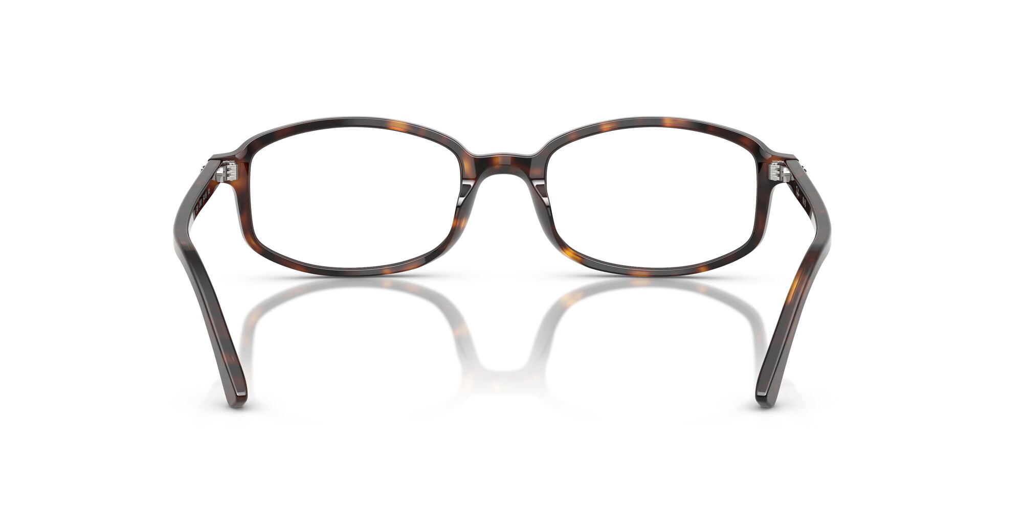 Ray-Ban Sam Optics Eye Glasses with Irregular-Shaped Frames, Polished Havana, Size 52