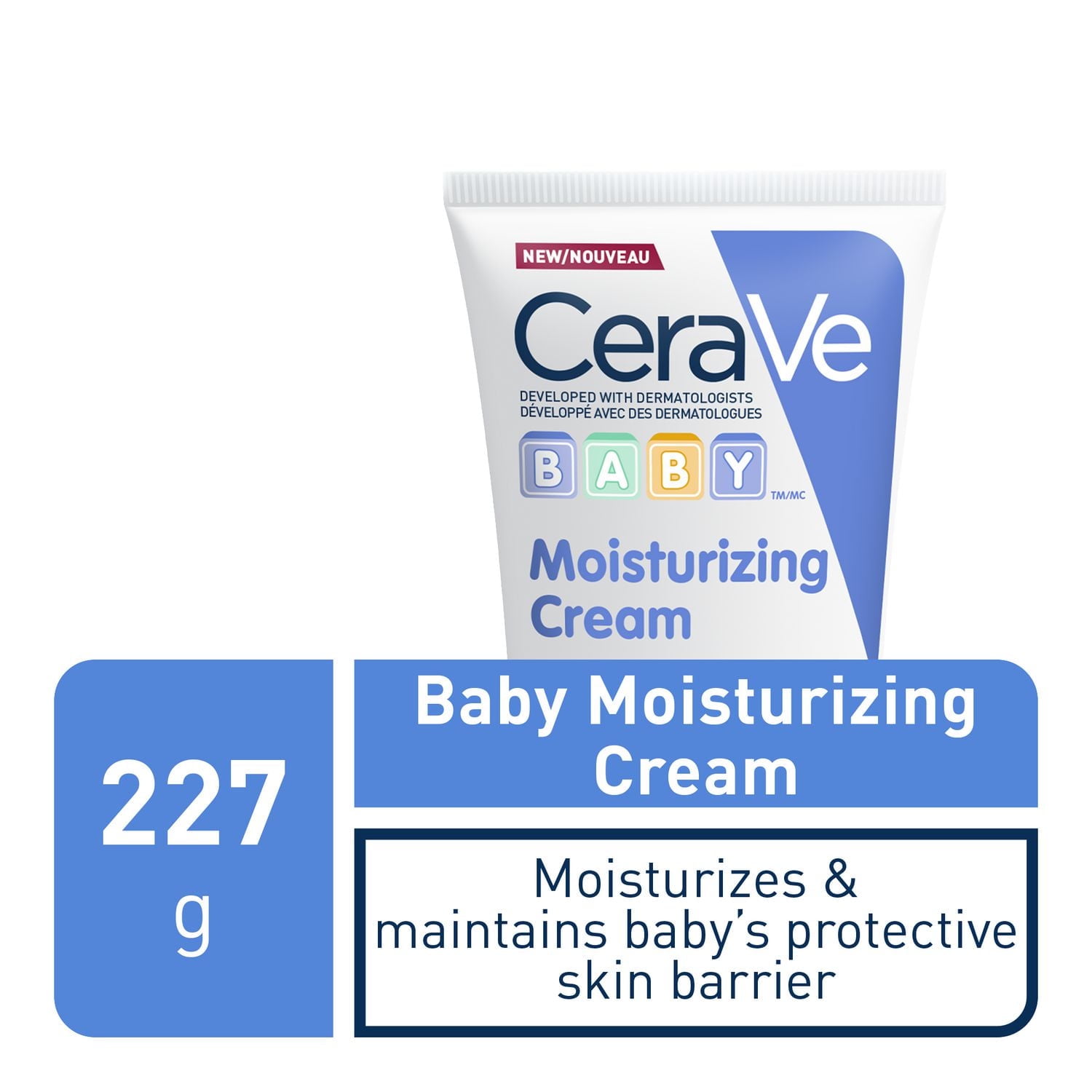 CeraVe Baby Moisturizing Cream, Rich Baby Cream with Ceramides and Hyaluronic Acid, 227g