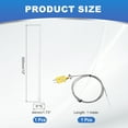 thumbnail image 2 of 12" K Type Thermocouple Probe with 3.3 ft Thermocouple Wire 2mmx300mm, 2 of 6