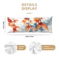 thumbnail image 3 of Lsque Three Goldfish Watercolor Splash Body Pillow Case Cover,Ultra-Soft Microfiber Bed Pillow Cases 20x54 inches,Elegant Bedding,Breathable Durable Pillow Cover with Envelope Closure, 3 of 8