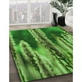 thumbnail image 3 of Ahgly Company Machine Washable Indoor Round Transitional Pea Green Area Rugs, 8' Round, 3 of 7