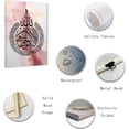 thumbnail image 2 of ZHONGYUTONG Islamic Wall Art Ayatul Kursi Picture Canvas Prints Arabic Calligraphy Quran Paintings Muslim Home Decor Framed (12.00" x 18.00"), 2 of 5