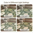 thumbnail image 7 of ODIKA 4'x6' Olive Green Cream Floral Elegance Washable Area Rug Vintage Botanical Pattern with Graceful Blooms Stain Resistant, Low Pile, Easy Care for Dorm Room, Small Living, 7 of 7
