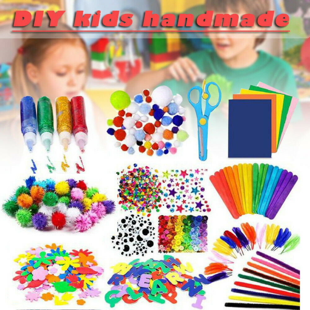 Craft Art Supply Kit for Toddlers Age FunzBo Arts and Crafts Supplies for Kids 