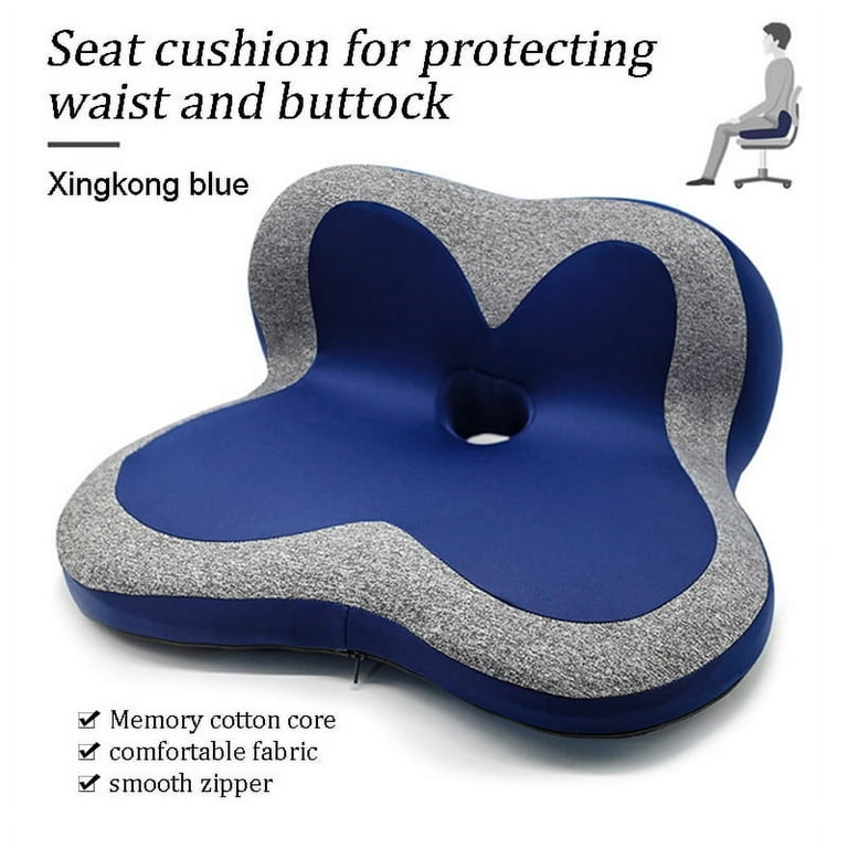 Memory Foam Cushion Office Chair Support Back Orthopedic Massage Pillow Car  Seat Lumbar Buttock Massage Cushion Set Butt Pillow