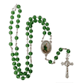 thumbnail image 1 of Rosario Artesanal de Cristal San Judas Tadeo Verde Genérico No aplica, 1 of 5