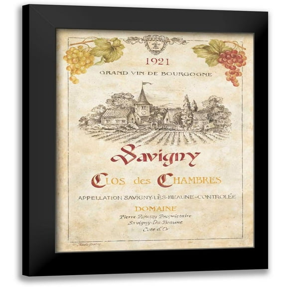 Gladding, Pamela 12x14 Black Modern Framed Museum Art Print Titled - Savigny