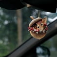 thumbnail image 3 of Forest Animal Acorn Ornaments 2D, Flat Detailed Woodland Creature Figurines in Acorn Shell, Hanging Christmas Tree Ornaments, Unique Animal Lover Gift Idea, Christmas Decor(Deer), 3 of 6