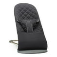 thumbnail image 1 of BabyBjorn Bouncer Bliss in Woven Fabric - Classic Quilt, Black on Dark Grey Frame, 1 of 3