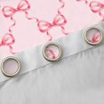 thumbnail image 4 of Manfei Pink Princess Bow Black Out Curtains for Girls, Cartoon Bowknot Style Curtains Pack of 2 (42x63 Each), 4 of 6