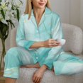 thumbnail image 6 of Sikiie Blue Marble Women's Long-Sleeve Shirt and Full-Length Bottom Pajama Set (s-xxl)-Large, 6 of 7