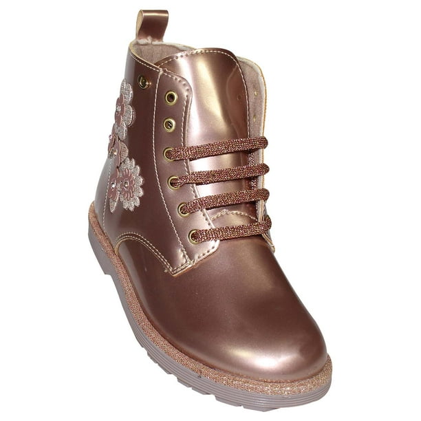 BOTIN LUCES COQUETA NIÑA ORO ROSADO CHAROL 93501v Leon 93501vp