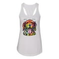 thumbnail image 2 of Wild Bobby Dean Russo Golden Retriever Is Love Dog Is Love Dog Lover Women Racerback Tank Top, White, Medium, 2 of 5