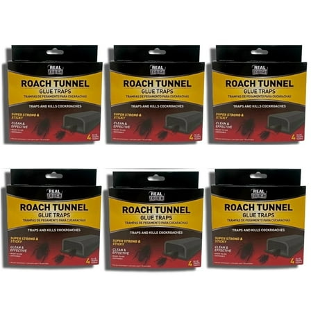 24 Pcs Roach Traps Cockroach Bug Pest Killer Bait Glue Trap Motel Tunnels