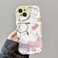 thumbnail image 5 of Sanrio Kuromi Hello Kitty Pochacco funda de teléfono para Samsung Galaxy S24 Ultra S23 S22 Plus S21 S20 FE A15 A25 A55 A35 A14 A24 A34, 5 of 5