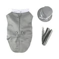 thumbnail image 5 of Midlee Dog Tuxedo Wedding Suit- Gray Top Hat & Leash (X-Large), 5 of 7