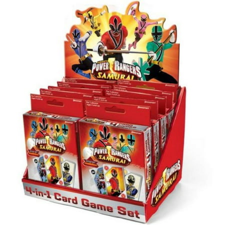 Power Rangers Samurai 4 in 1 Card Game (Red) Party