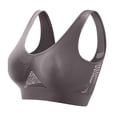 thumbnail image 2 of Dwellite Breathable Bras for Women Plus Size Soft Cool Liftup Bra No Underwire High Support Solid Color Underwear Light Gray L, 2 of 4