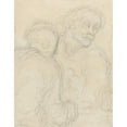 thumbnail image 2 of Honoré Daumier 20x24 Black Ornate Framed Double Matted Museum Art Print Titled: Two Men, 2 of 5