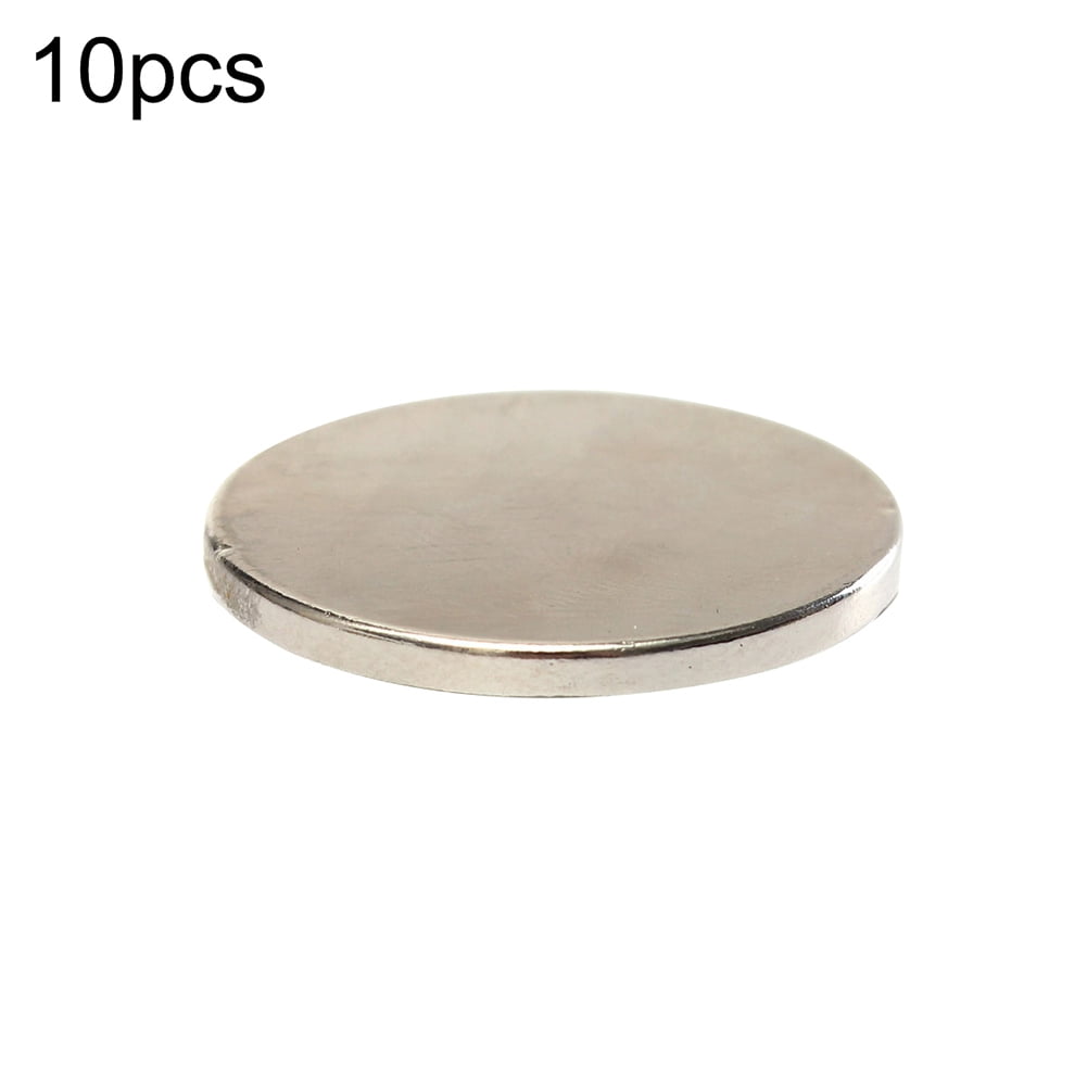 10pcs Super Strong Round Magnets Disc Rare Earth Neodymium Hole Hot Silver