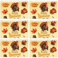 thumbnail image 4 of EREHome Set de 6 Sets de Table Automne Joyeux Action de Grâce, Protecteur de Table 12x18 Pouces, 4 of 5