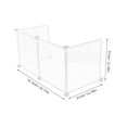 thumbnail image 2 of Minkissy Desk Divider Panel Clear Plastic Desktop Guard for Workers 1Set, 2 of 8